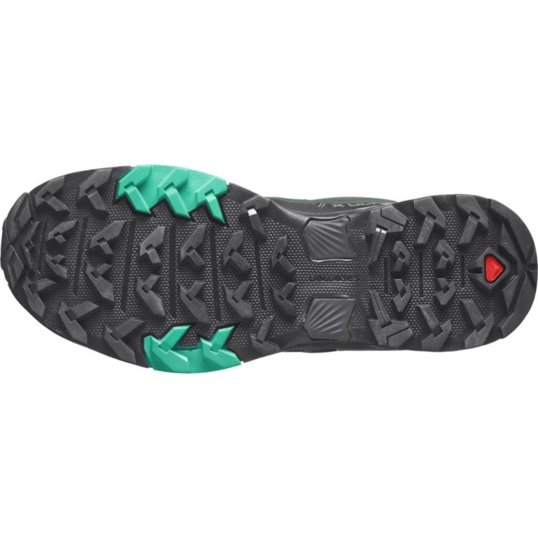 Green / Black Salomon X Ultra 4 GTX Women's Hiking Shoes | PH 20756L